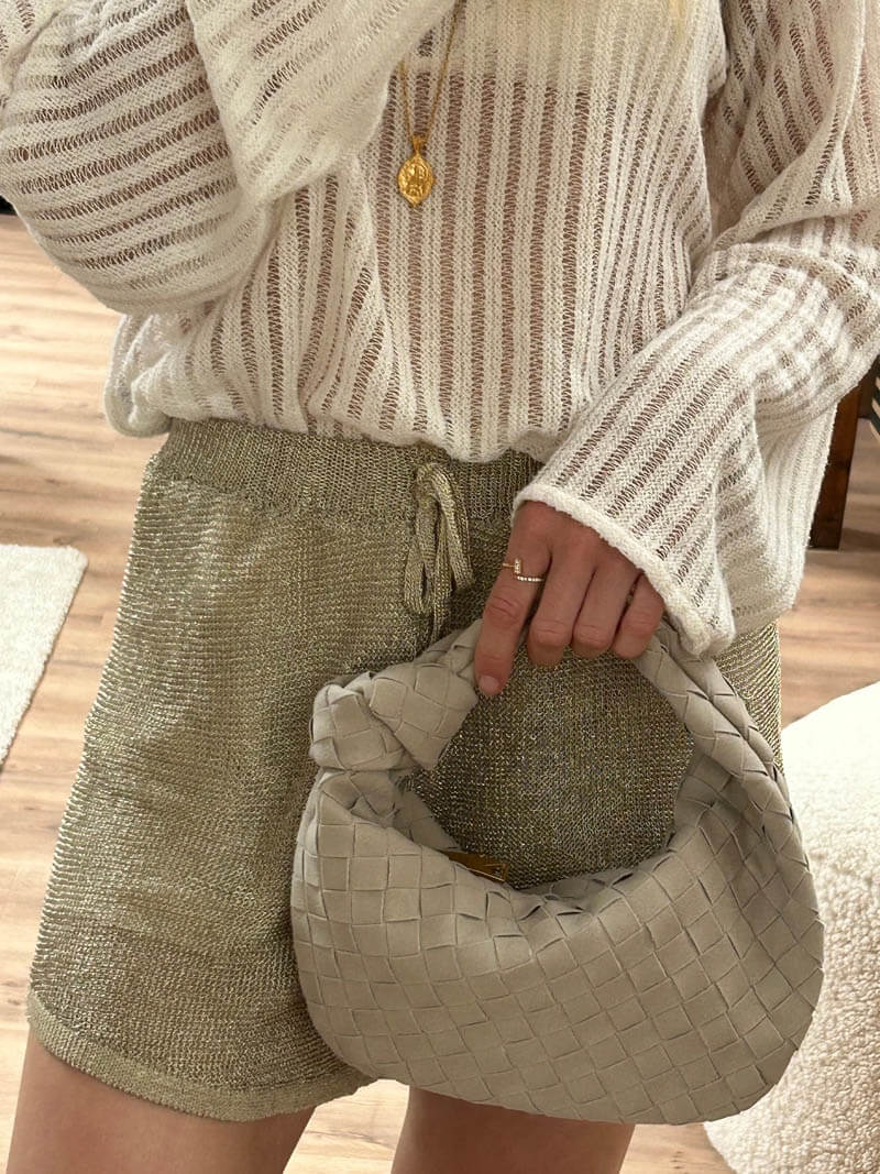 Handtas | Knoopontwerp | Vegan Suède-look | Knotéa