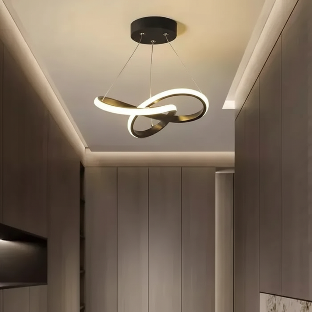Hangende golfvormige lamp - HaloWeave