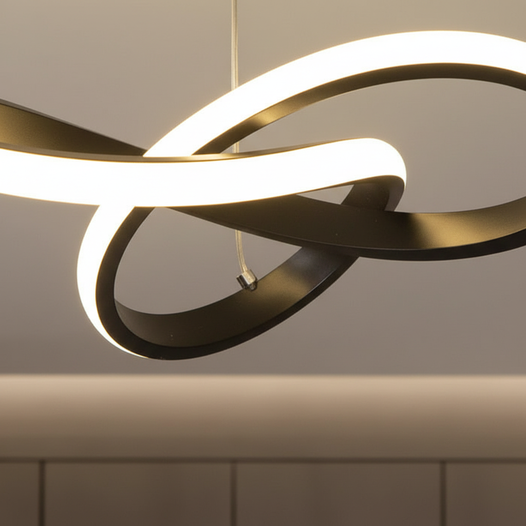 Hangende golfvormige lamp - HaloWeave
