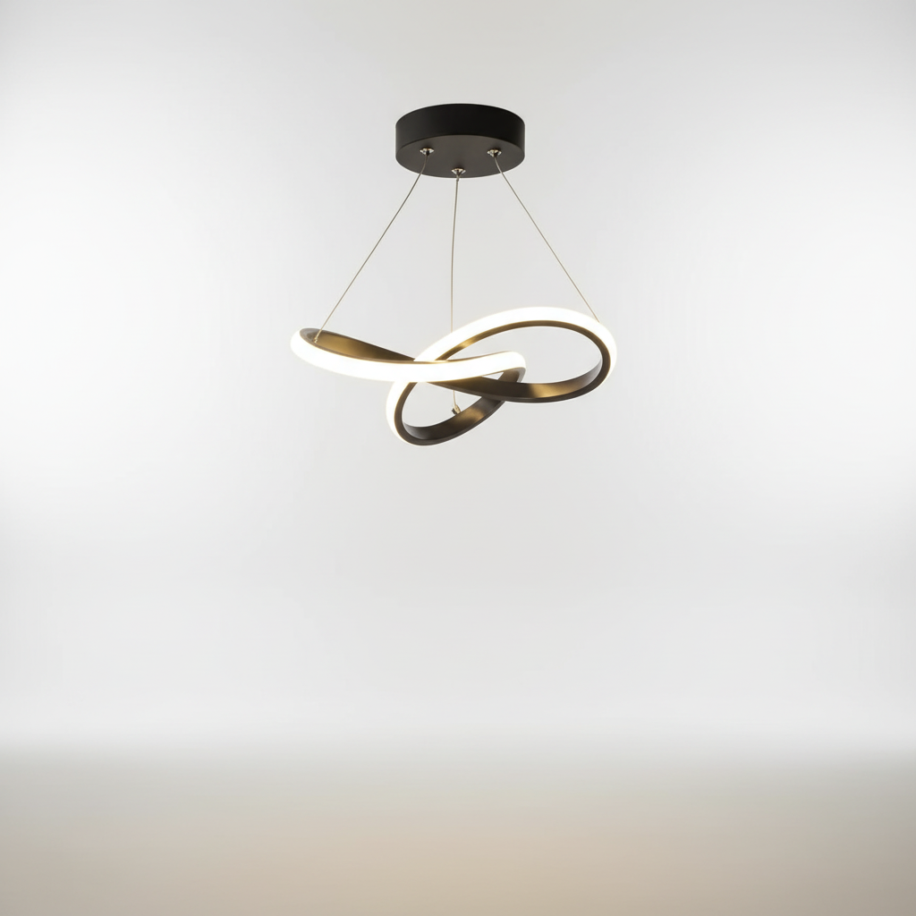 Hangende golfvormige lamp - HaloWeave
