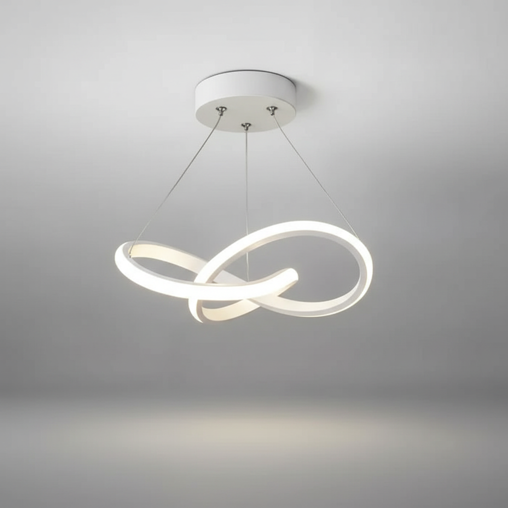 Hangende golfvormige lamp - HaloWeave