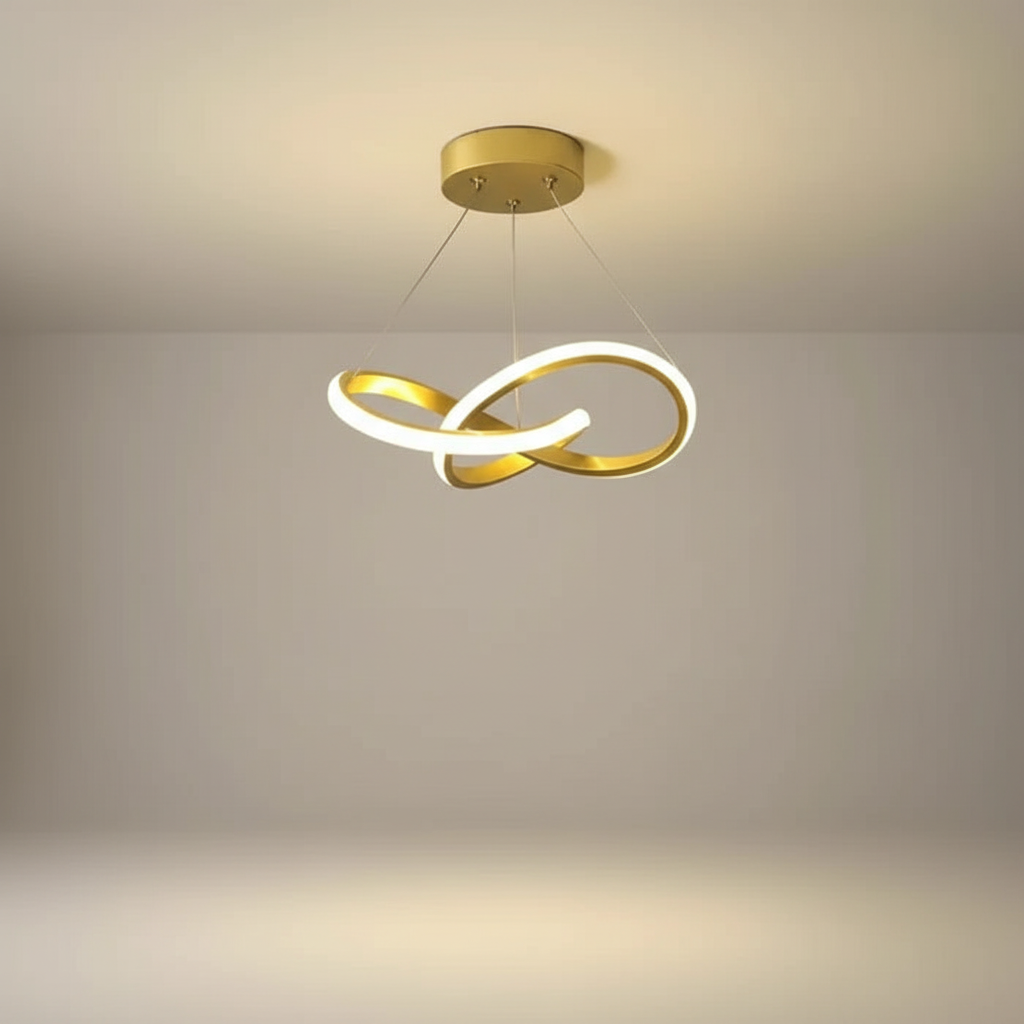 Hangende golfvormige lamp - HaloWeave