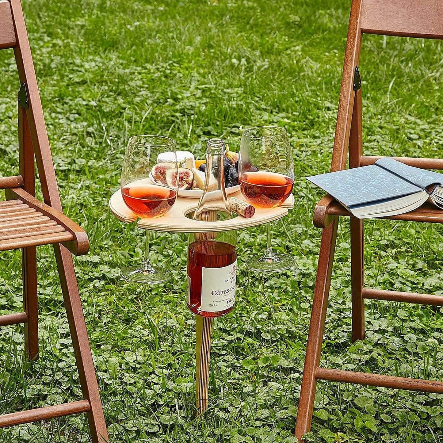Buiten Weintisch Picknick voor de Zomer