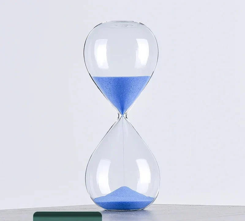 Glas Zandloper Timer | Stijlvolle Decoratie met 5/10/30/60 Minuten Tijdsaanduiding