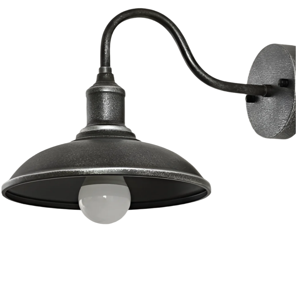 Industriële Komvormige IJzeren Buiten Wandlamp