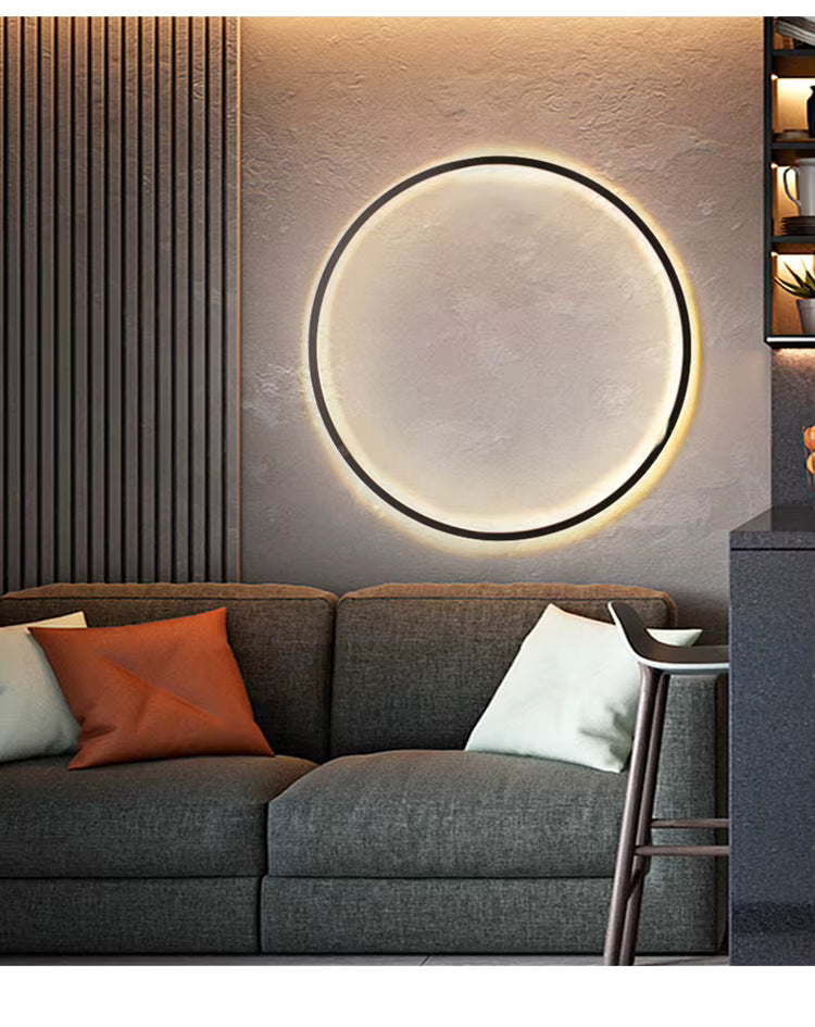 NovaHalo LumaNova Circulaire Wandlamp Voor Moderne Minimalistische Interieurs
