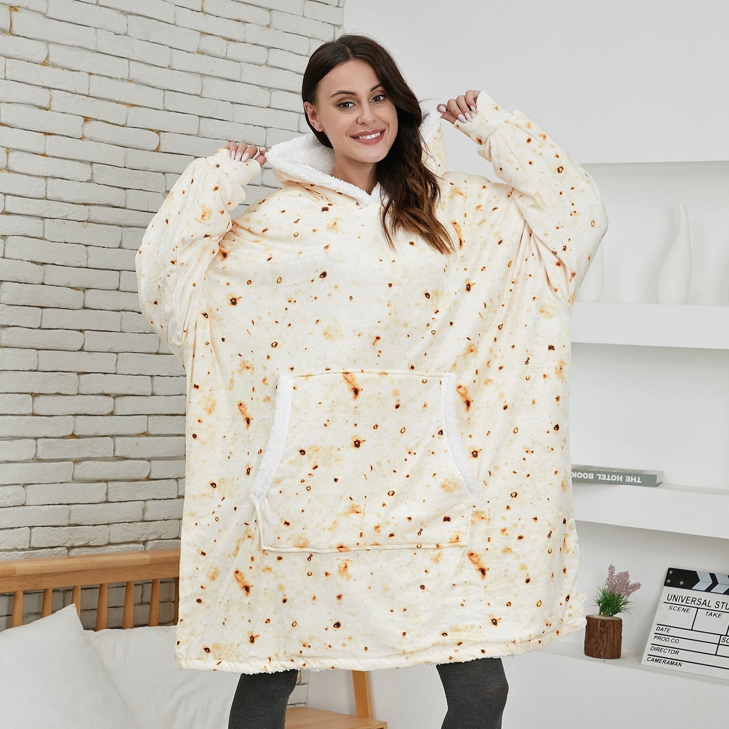 Ultra Zachte Fleece En Wol Hooded Deken Voor Comfort En Warmte Thuis