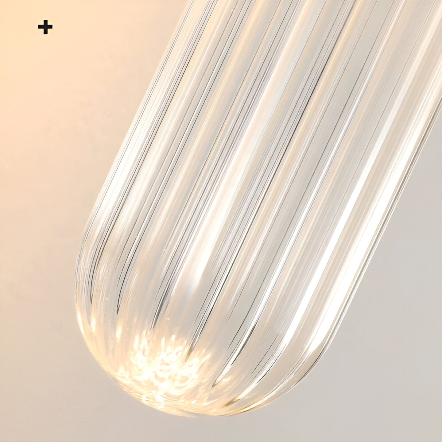 Noordse Watergolven Glas Messing Wandlamp LED 1-Licht