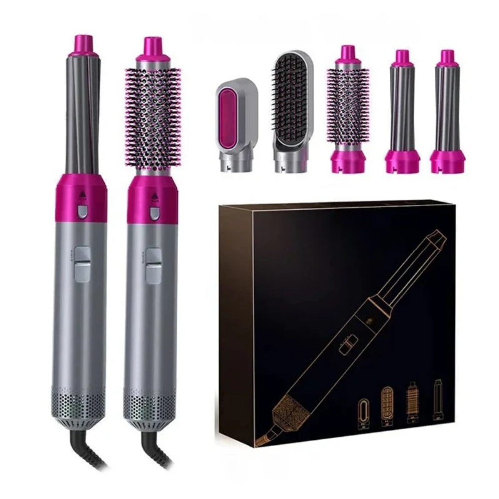Hete luchtborstel | Multi Styling met opzetstukken | Ionen Anti Frizz Technologie | AirStyle Pro