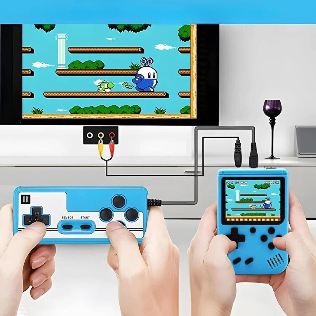 Skanto | Videospelconsole met retro handheld stijl