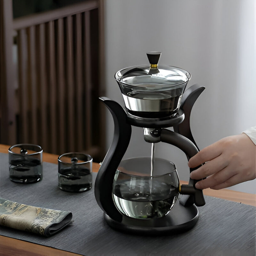 Artisan Theepot Set - Unieke Druppelvrije Theepot met Magnetische Uitgietopening, Theefilter en Ergonomische Handgreep