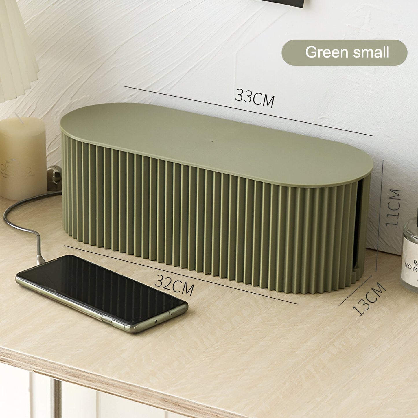 Hid Kabelbox - Minimalistische Macaron Opberging - Oplader en Kabel Organizer