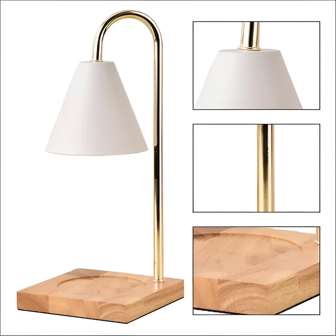 LuminaFlame - Gezellige vlamloze kaarsenwarmer lamp
