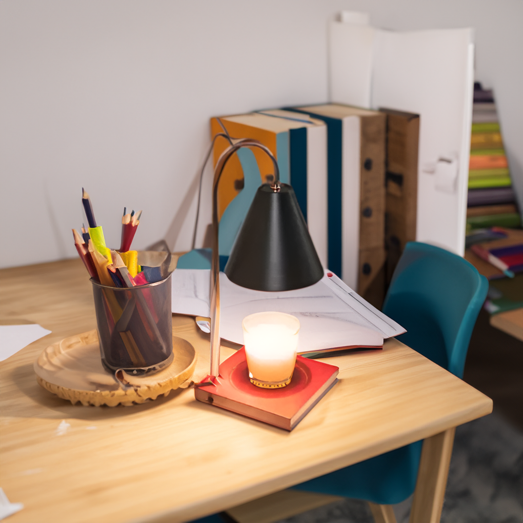 LuminaFlame - Gezellige vlamloze kaarsenwarmer lamp