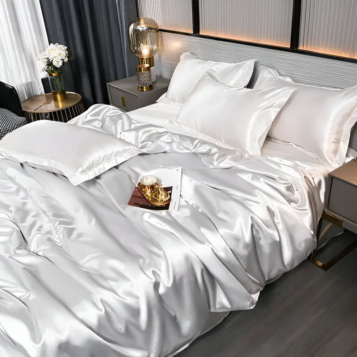 PLUSHORA - SilkCloud Duvet - Premium Ademend Zijde Beddegoed