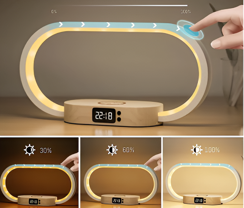 Ismerelle - Multifunctioneel Nachtlampje met Oplader en Digitale Klok