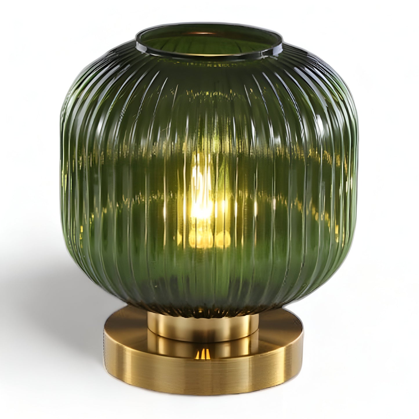 Oriantha - Noordse Tafellamp met Geribbeld Glas