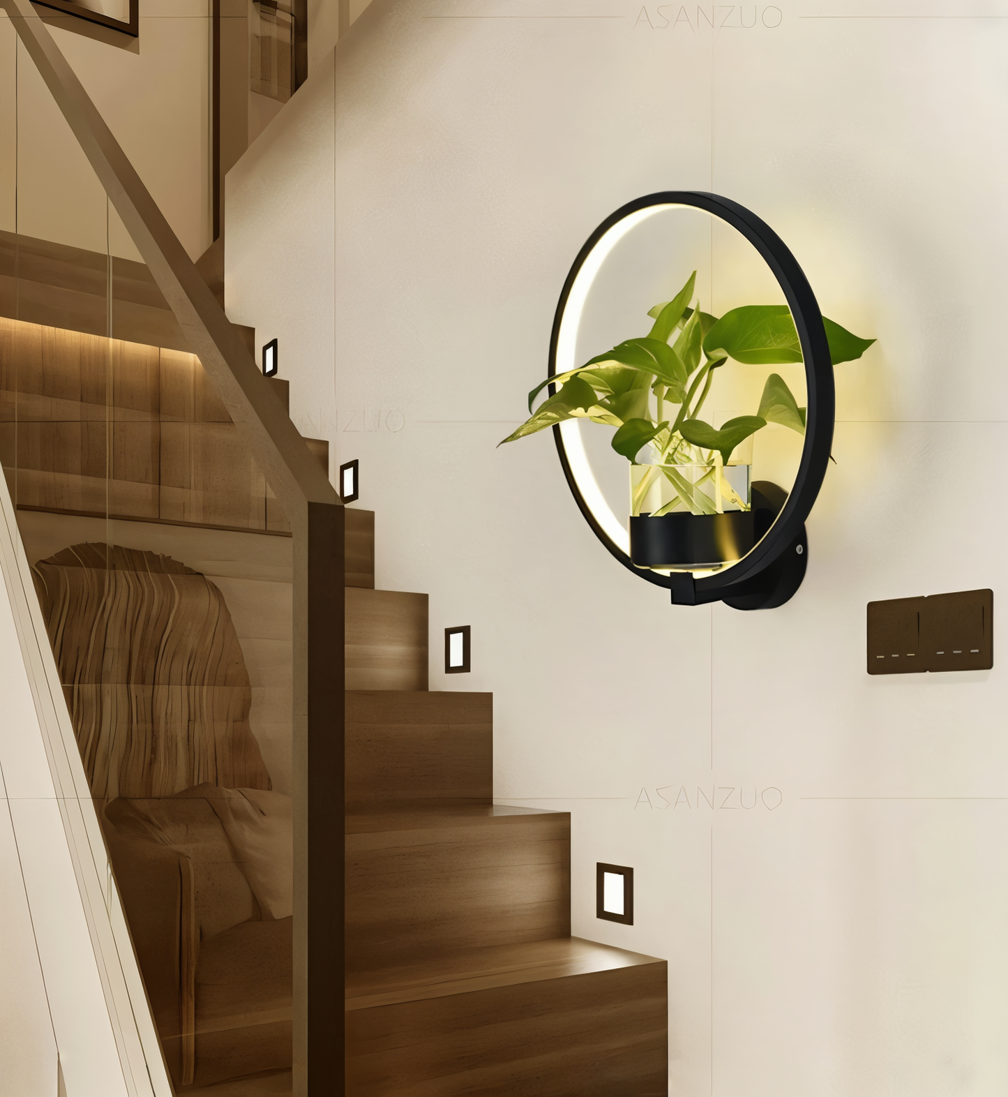 VerdantLume LED-Wandlamp met Plantenhouder
