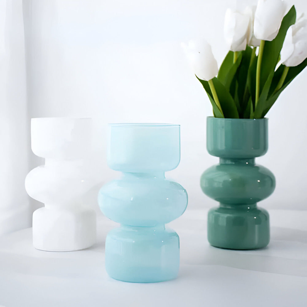 Veelzijdige Nordic Glasvazen in verschillende kleuren voor stijlvolle decoratie