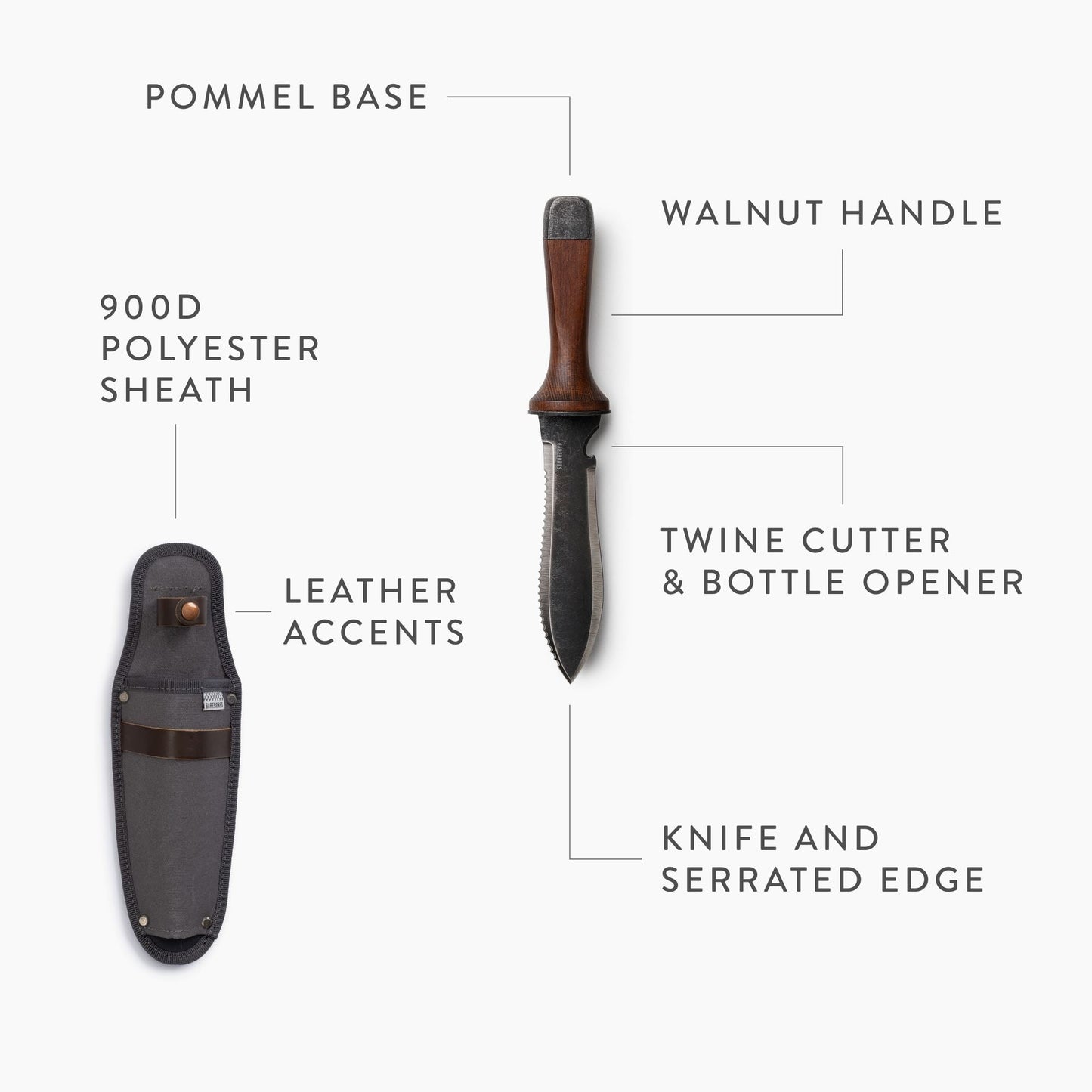 Survivalmes Van TrailForge Pro Grip Met Ergonomisch Handvat En Robuust Lemmet