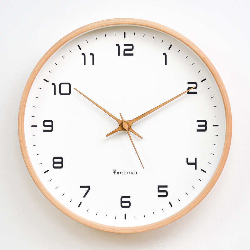 Minimalistische Analoge Wandklok voor Moderne Interieurs