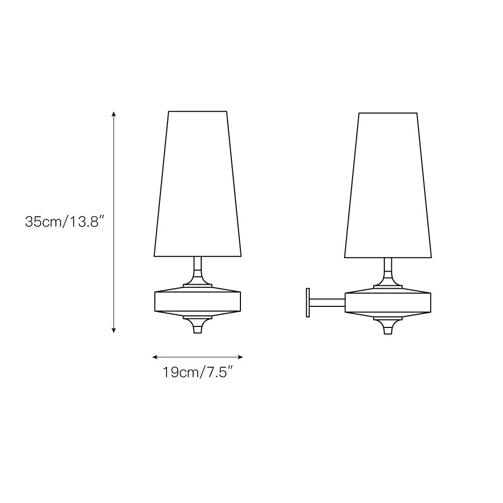 Nydorisra Wandlamp Metaal Antiek Messing Vintage