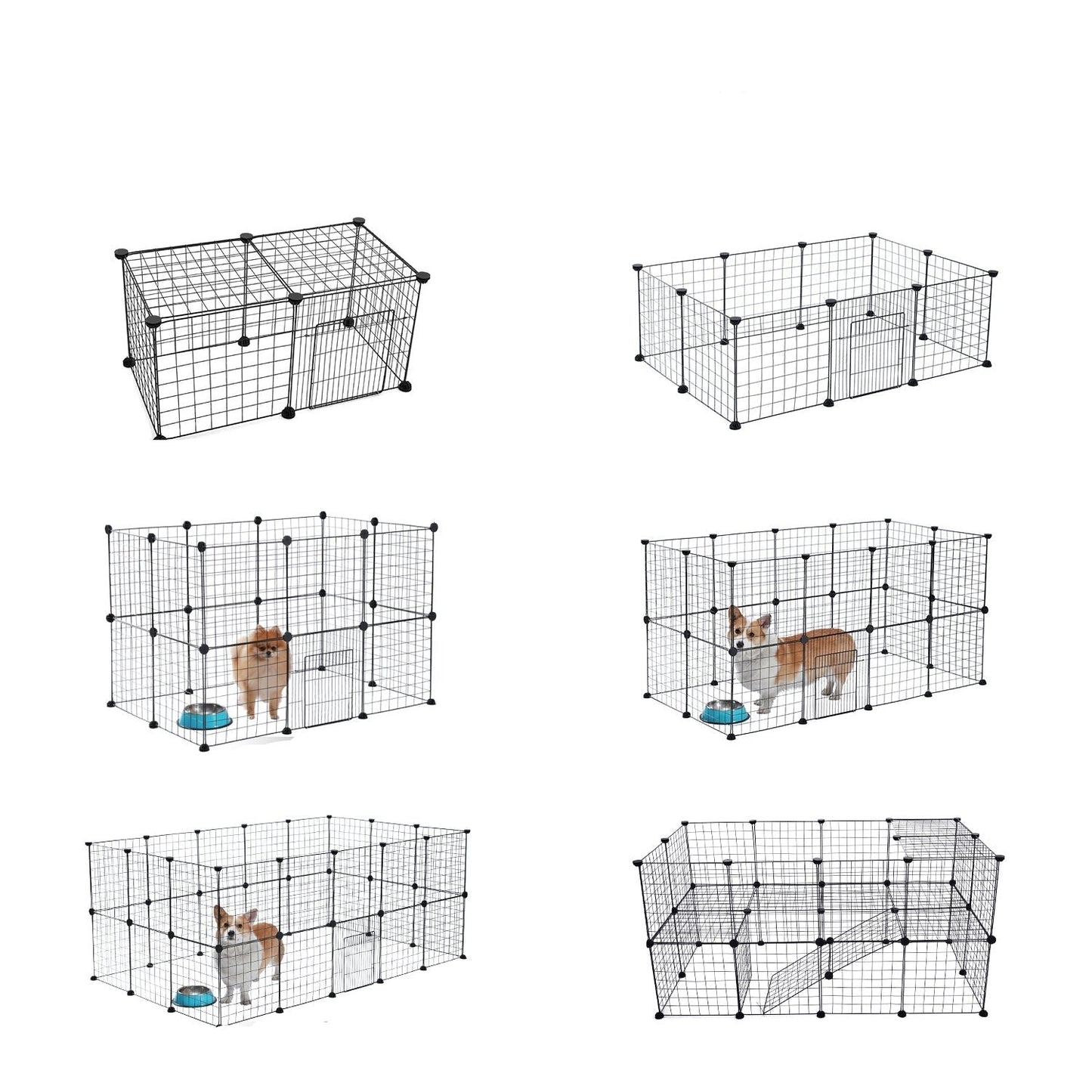 Gemakkelijk opvouwbare hondenkooi | Ruimtebesparend en zonder gereedschap te monteren Handige en betrouwbare binnenoplossing voor honden en puppy's.