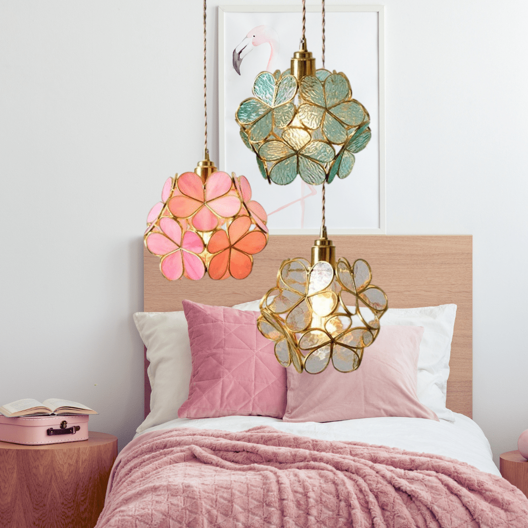 Bloeiende Nordic Bloem Glas Hanglamp