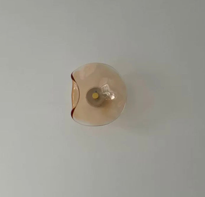 Nordic Gebogen Glas Japandi Stijl Glas LED Wandlamp