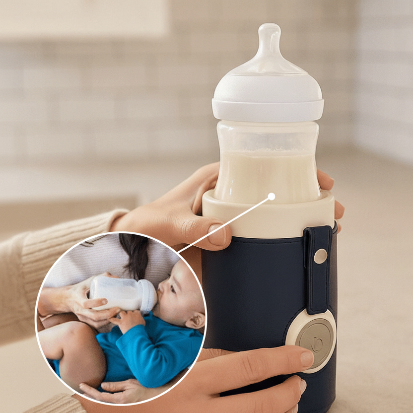 MamaGo Pro – Draagbare Flessenwarmer voor Moeders op Reis