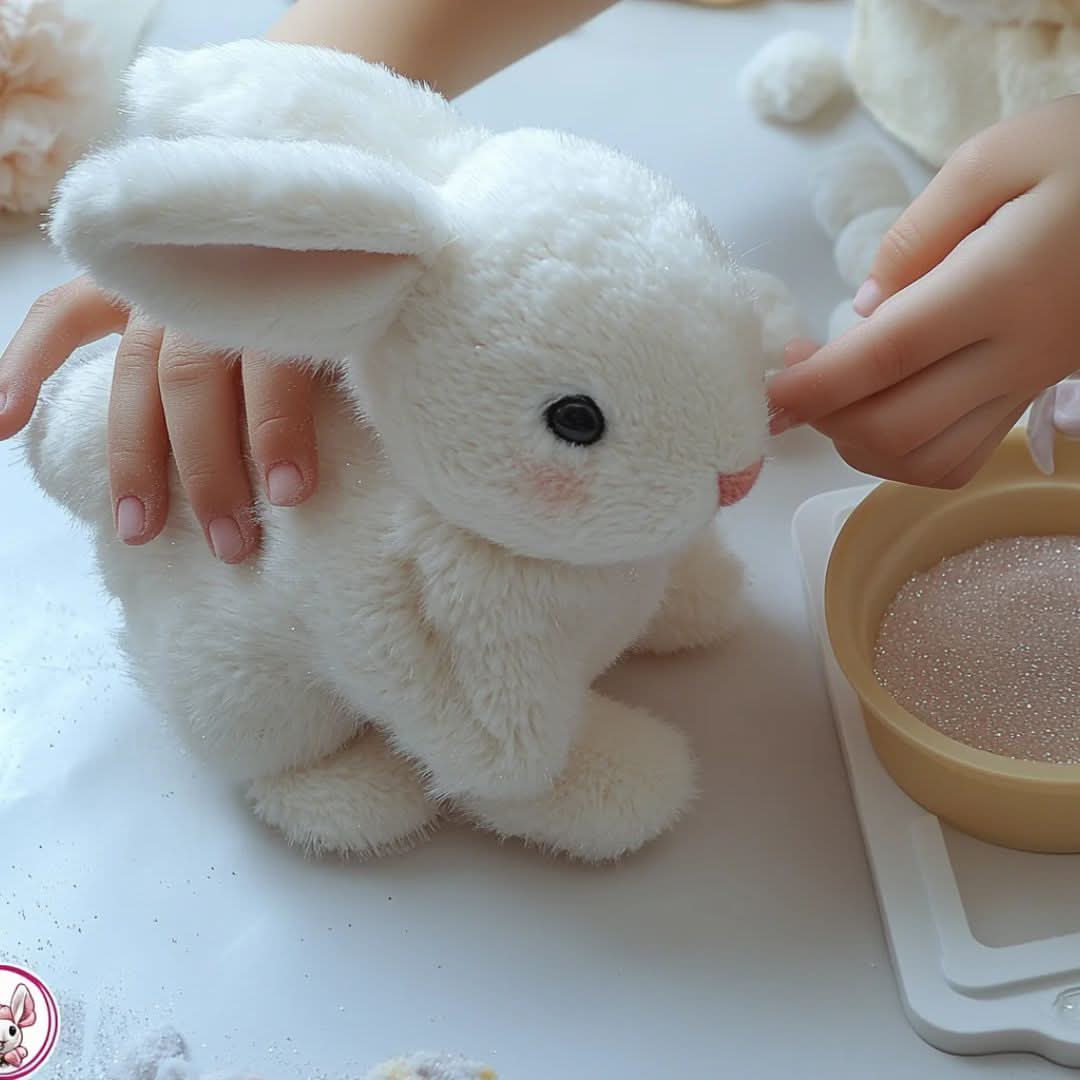 HoppiLoom Interactieve Haas – Lage Huppelende Pluche Speelgoed voor Kinderen