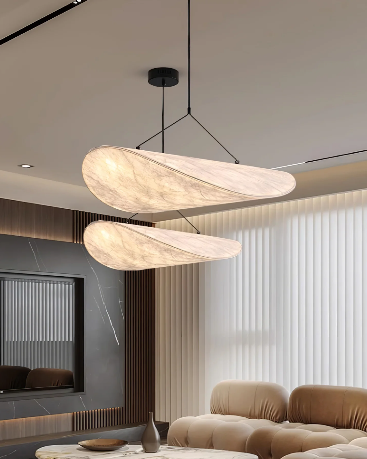 Japandi Hanglamp met Eclips Effect