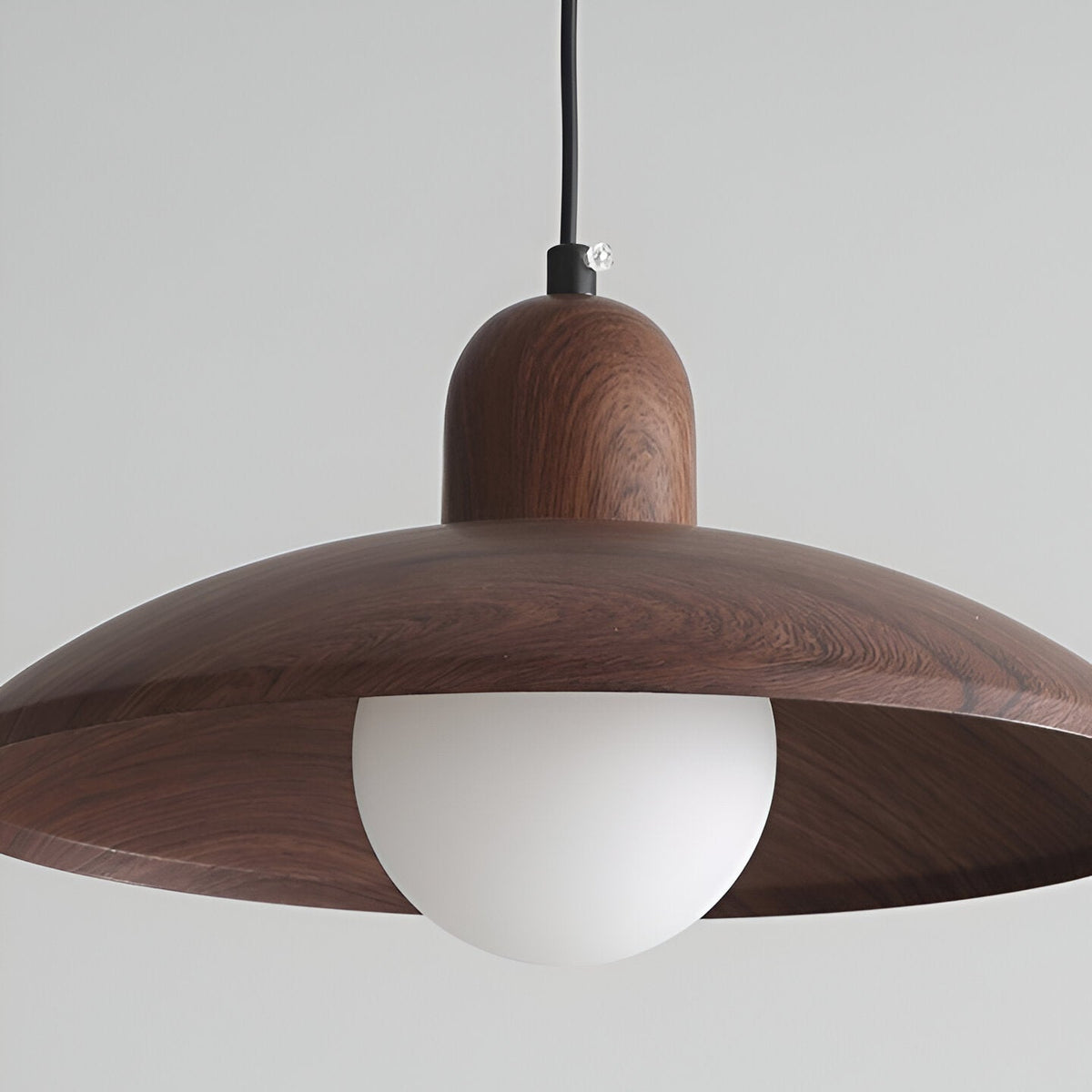 Japanse Wabi-Sabi Walnoot Hanglamp