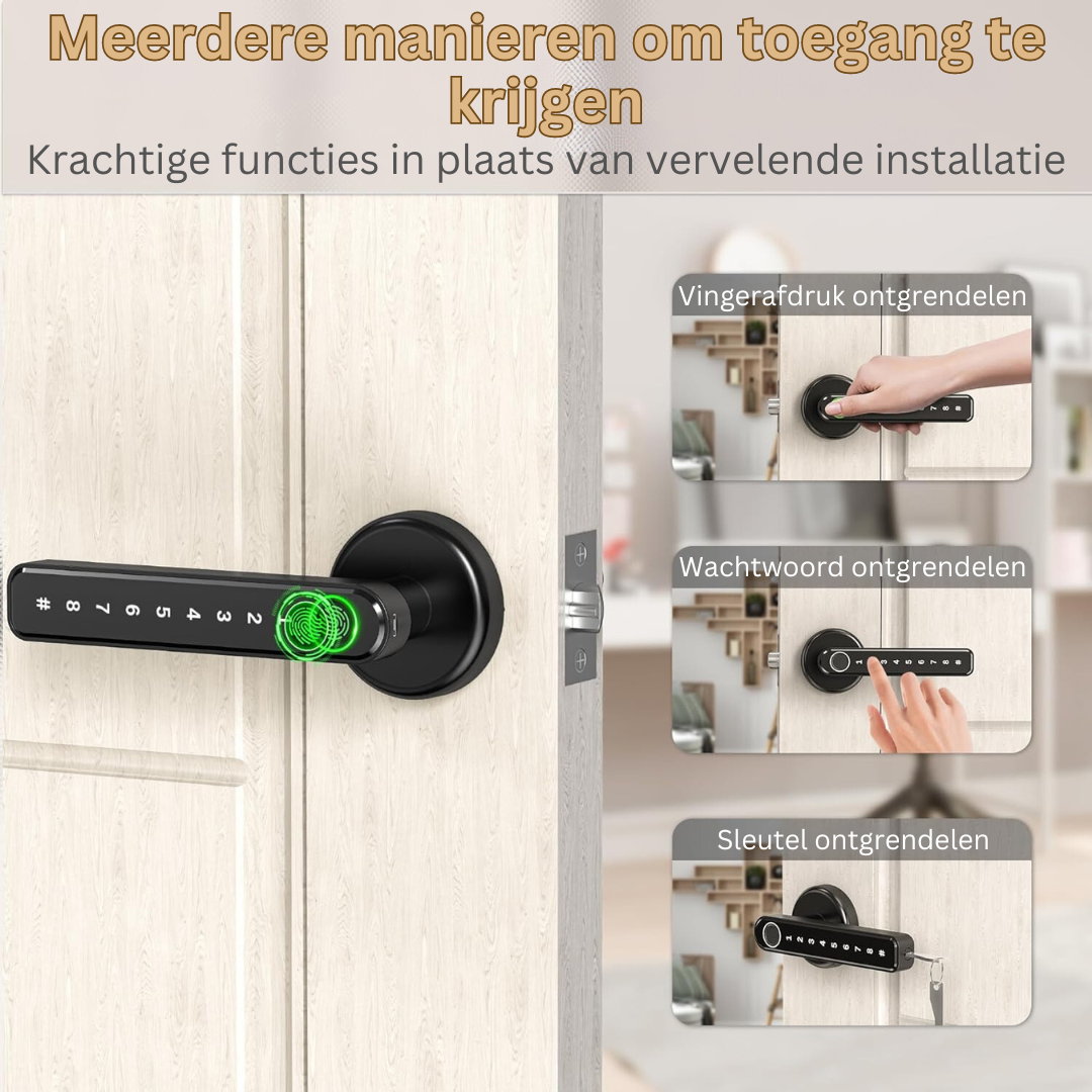 SecureLock | Ongeëvenaarde deurbeveiliging met slechts één aanraking