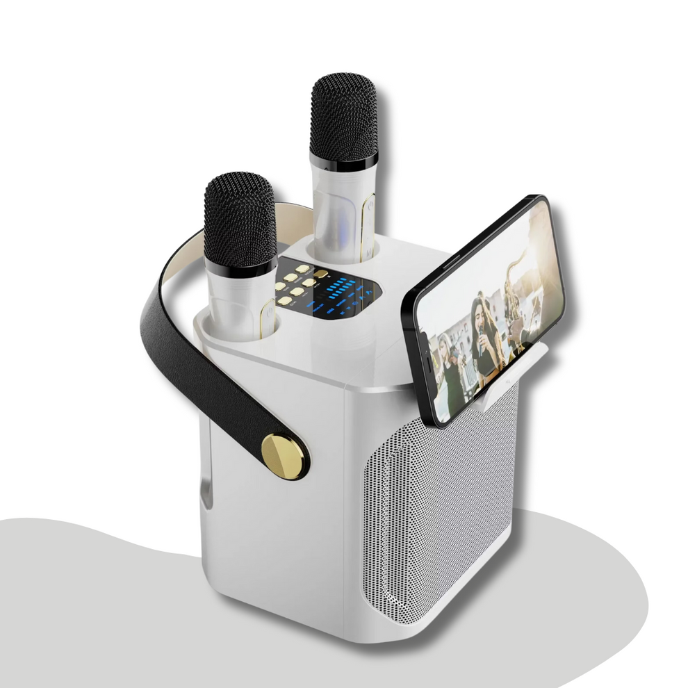 SoundBliss – Draagbare karaoke luidspreker met meeslepende audio en draadloze microfoons