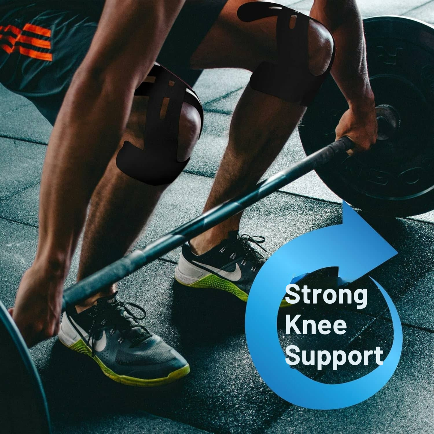 Kniebandage | Vooraf gesneden Kinesio Tape | Ademend Knieondersteuning | Flexify
