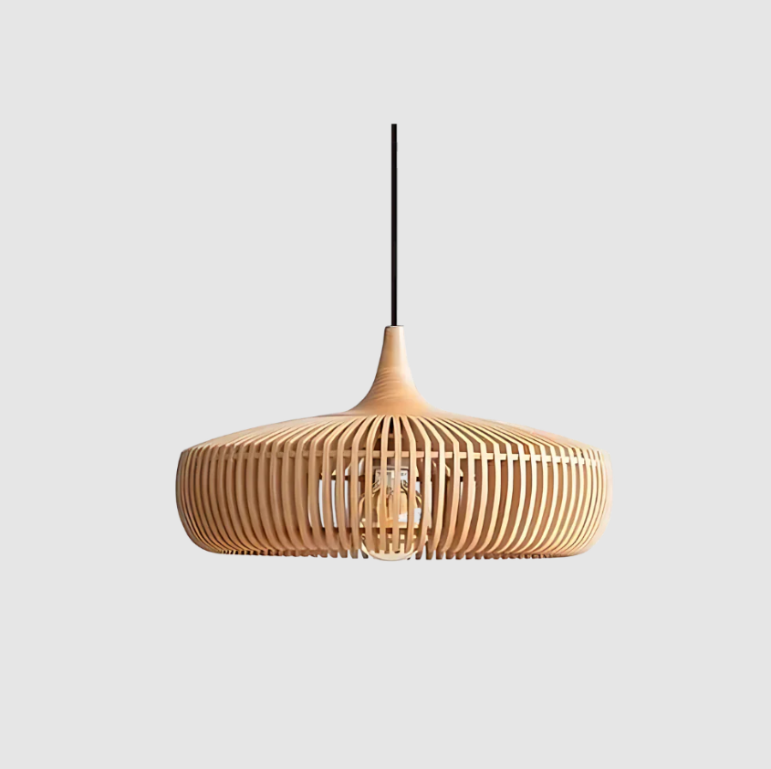 Hinori Hanglamp Japandi Massief Hout Glans