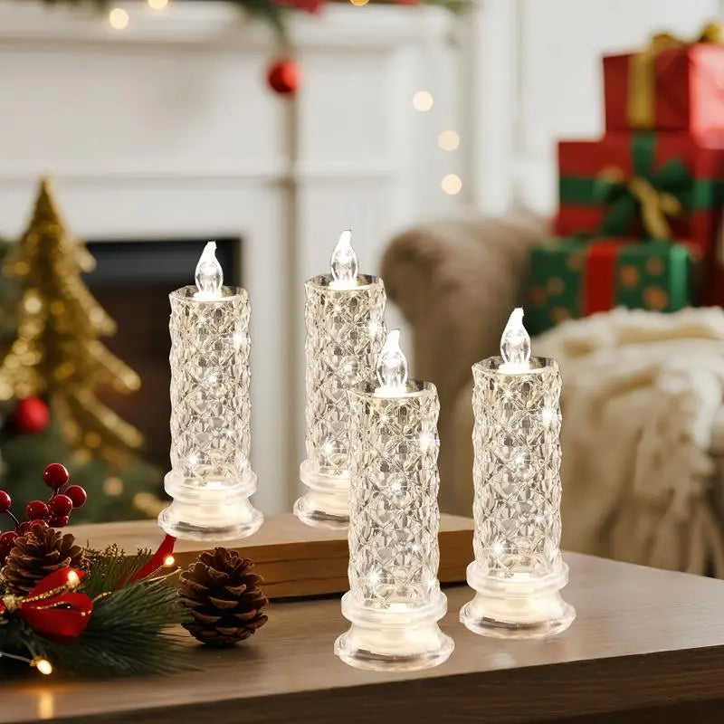 1+1 GRATIS | GlowLume™ | LED Kristallen Kaarsen — Sprankelende & romantische tafelverlichting