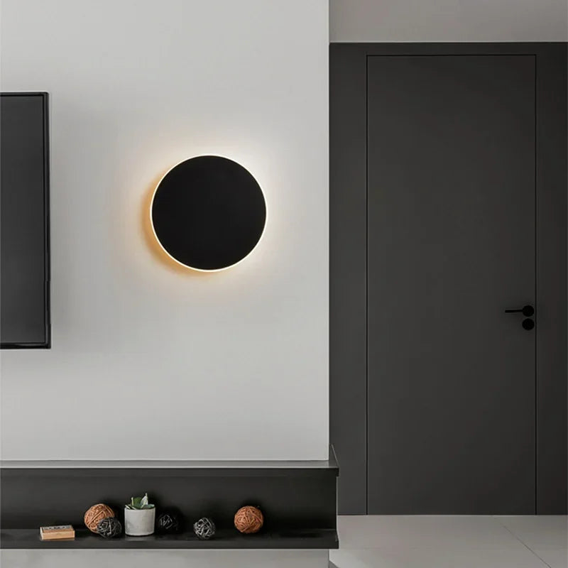 Moderne Nordic Ronde Aluminium Minimalistische LED Wandlamp