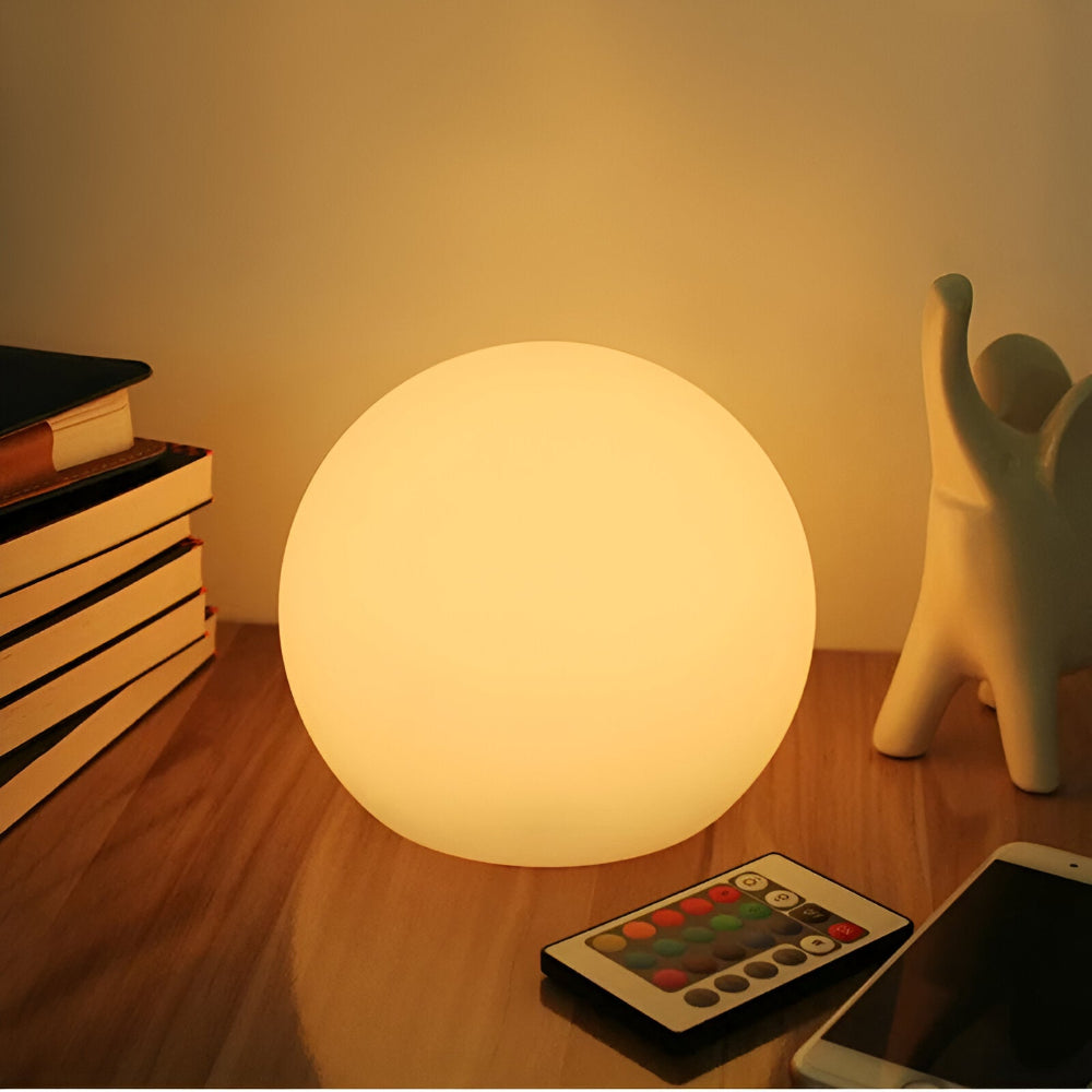 Thessara - LED Tafellamp met Dynamische Kleurverandering in Bolvorm