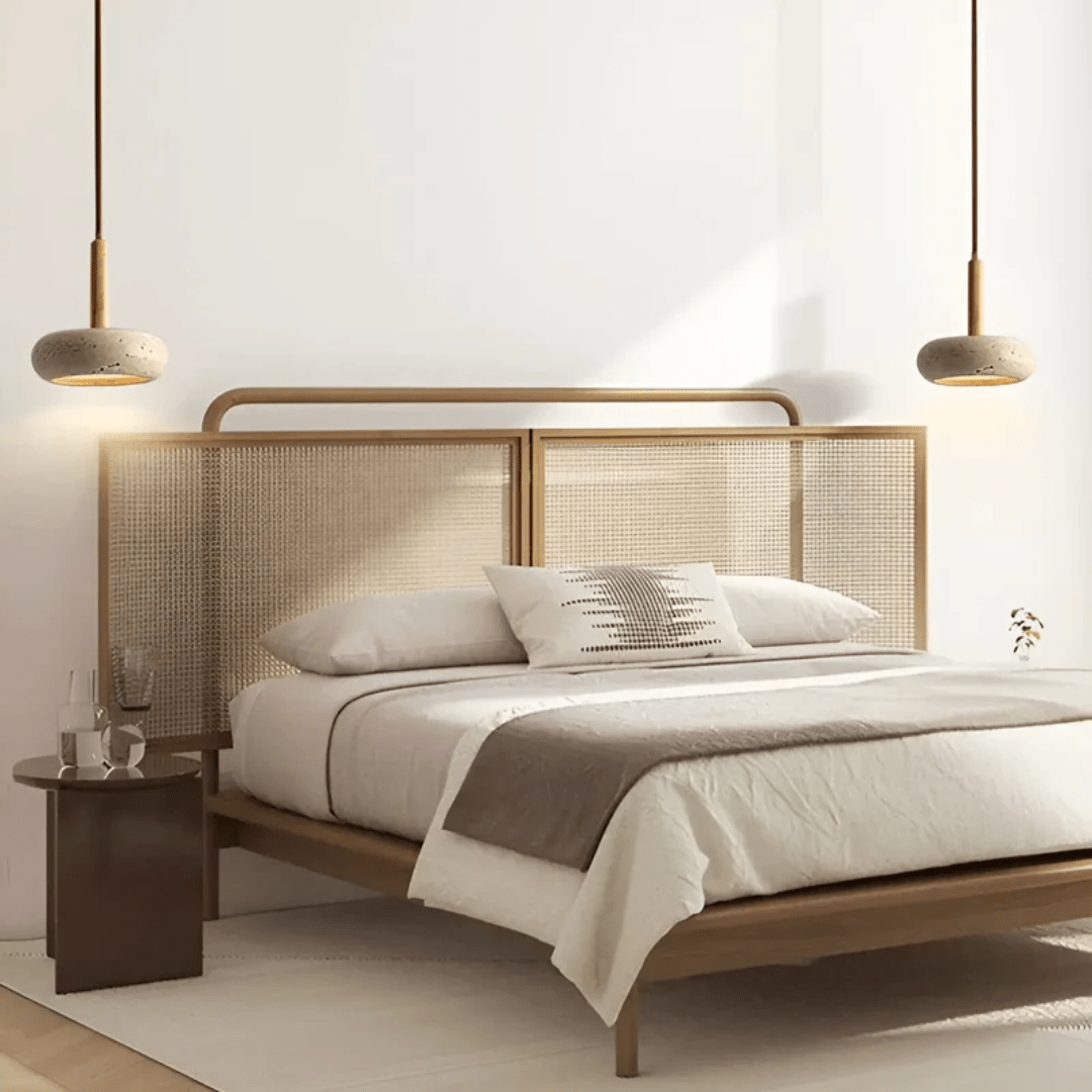 LED Retro Plafondlamp van Hout & Steen voor een Rustgevende Sfeer