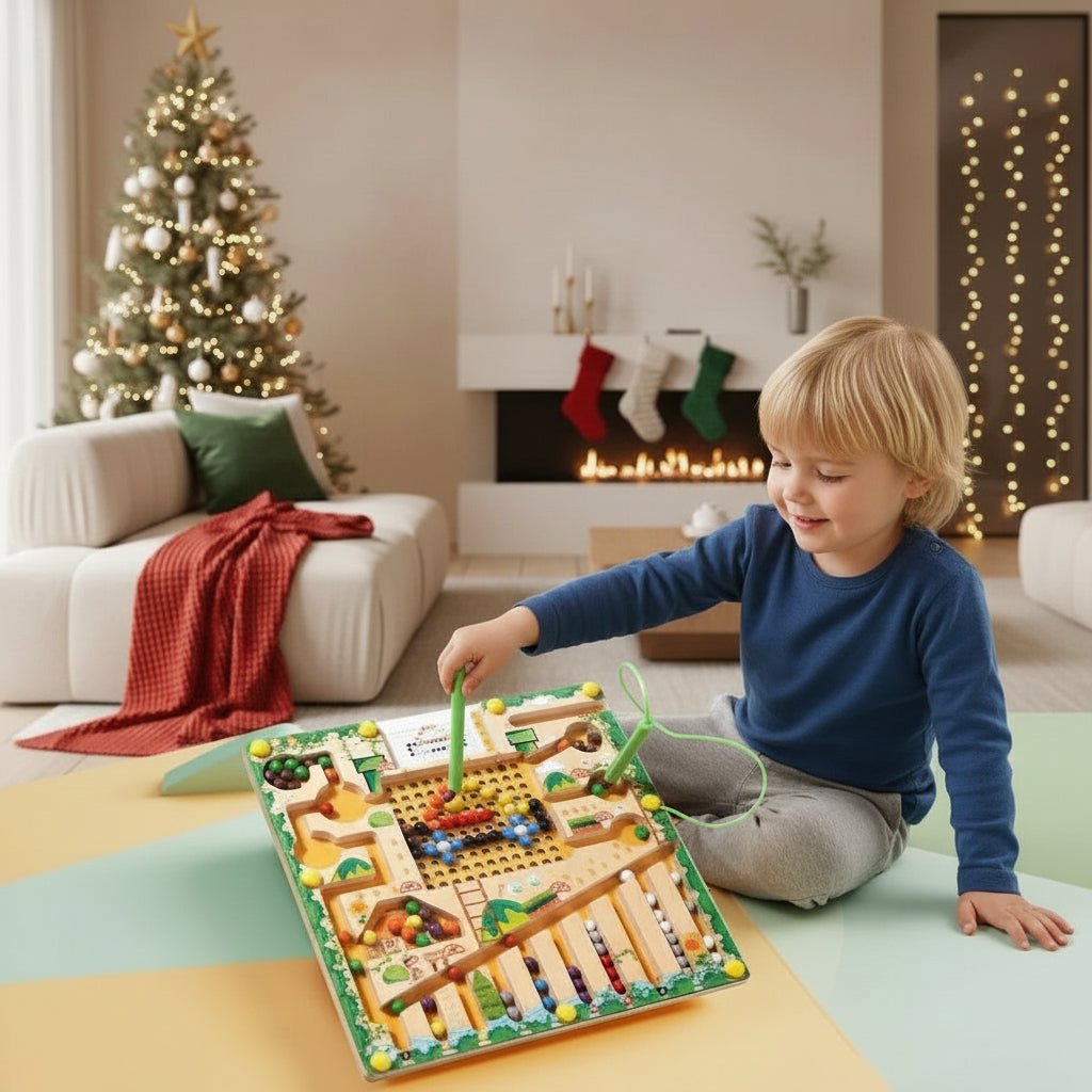 NUMBERRAIL – Montessori Magnetisch Labyrint voor Cijfers, Kleuren & Logica