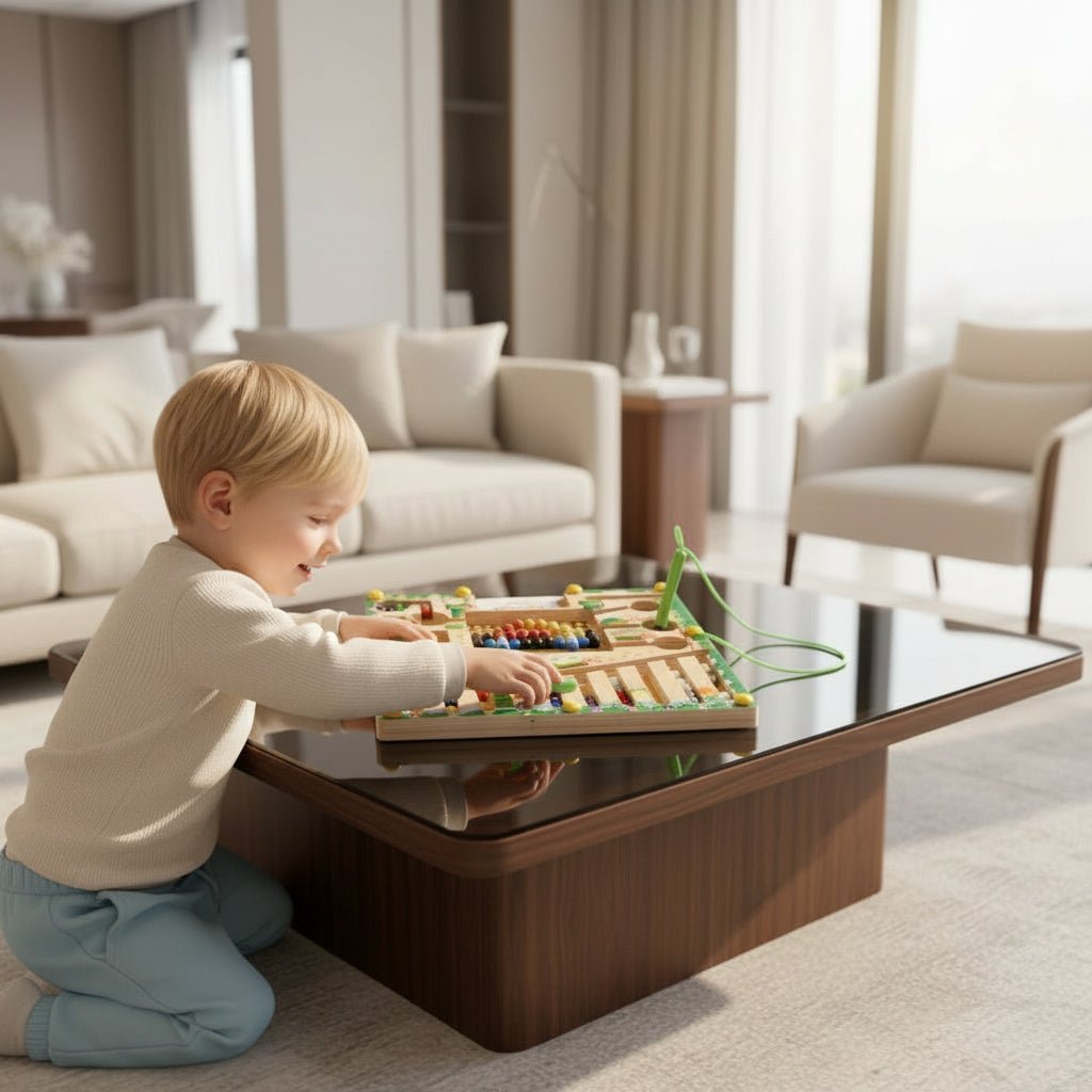 NUMBERRAIL – Montessori Magnetisch Labyrint voor Cijfers, Kleuren & Logica