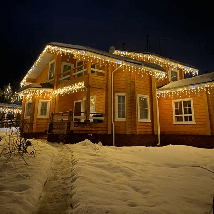 ILLUMERA – LED-Tuinverlichtinggordijn 4 × 0,6 m met weerbestendige elegantie