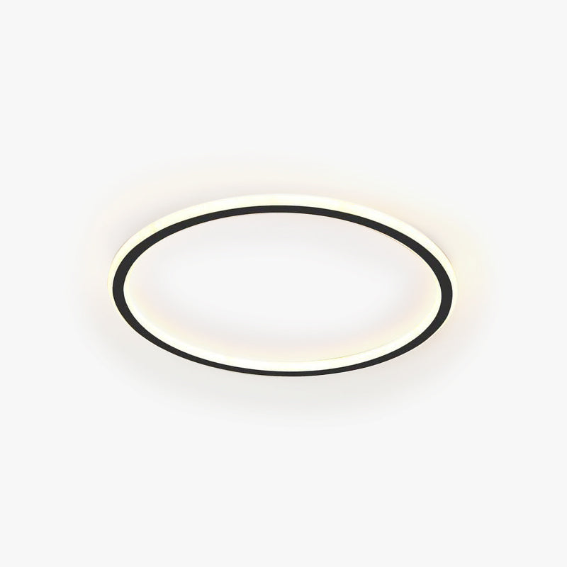 Arisha Moderne Ring LED Plafondlamp Zwart/Wit Woon/Slaapkamer