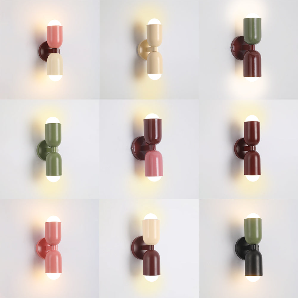 Kira Bicolor Wandlamp met Dubbele Kop