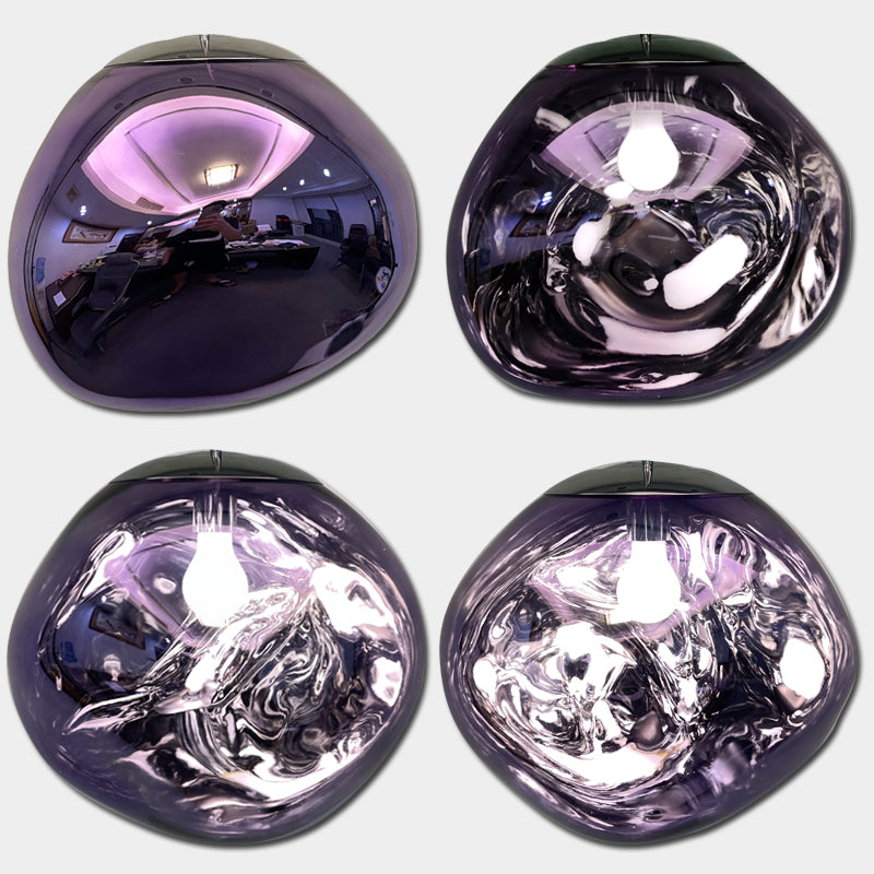 Gloeiende bol kroonluchter | Opvallend lava-ontwerp met warme LED-verlichting voor een gezellige, elegante inrichting.
