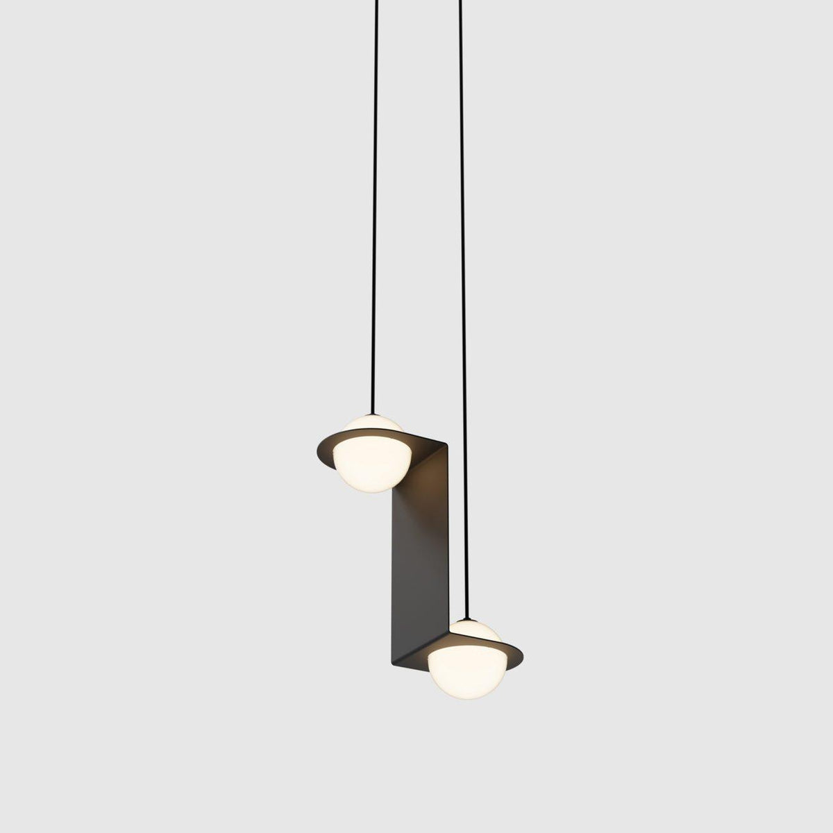 Selan Zwarte Glazen Hanglamp