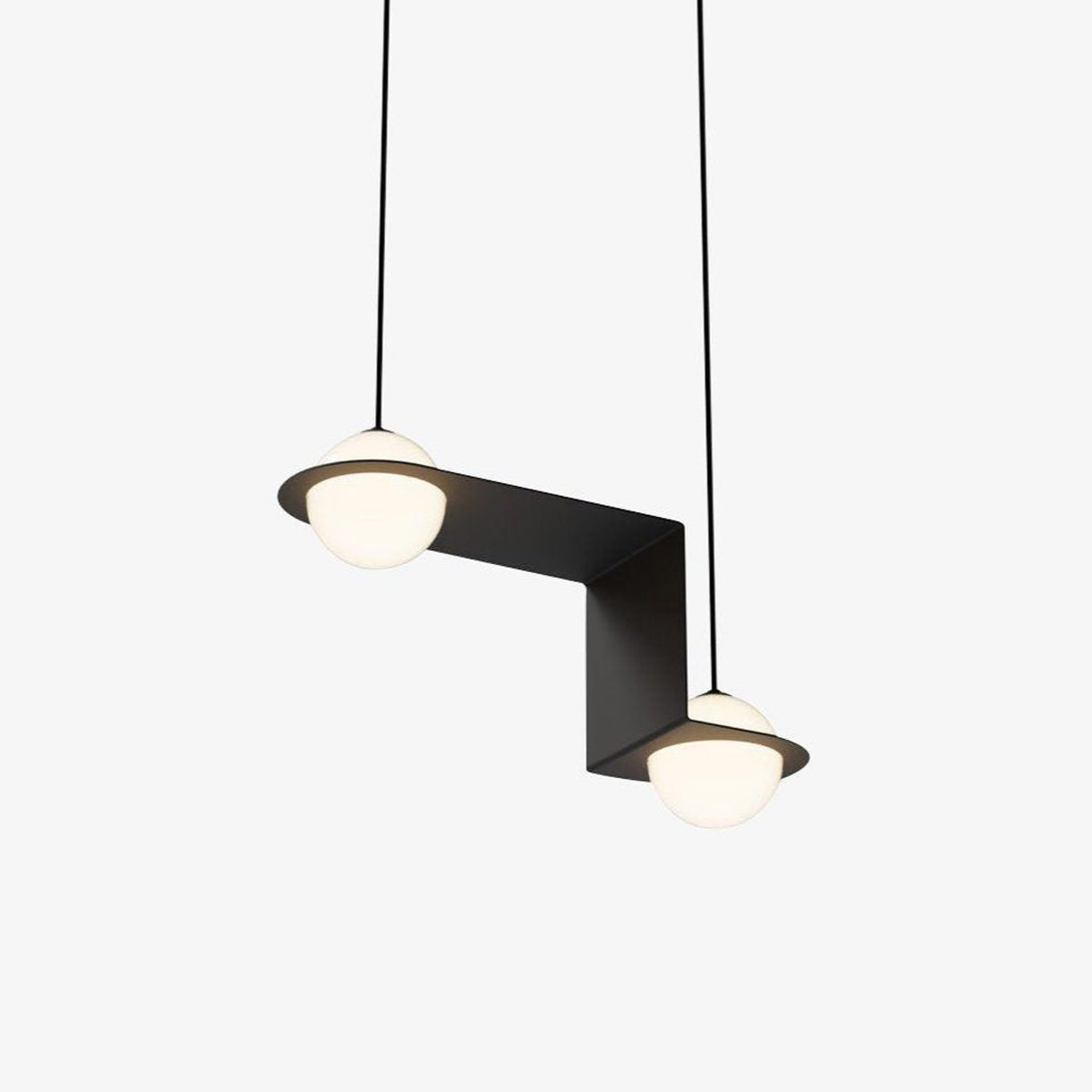 Selan Zwarte Glazen Hanglamp
