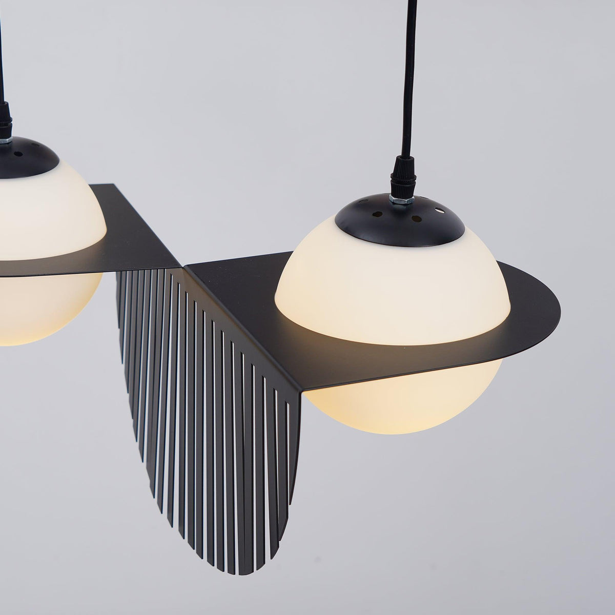 Selan Zwarte Glazen Hanglamp
